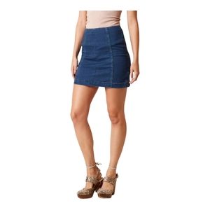 Free People NWOT Denim Skirt Size 2